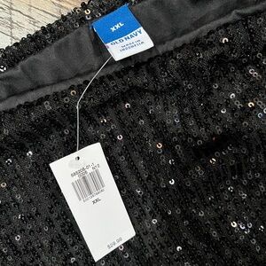 Old Navy Sparkling Black Sequin Skirt XXL
